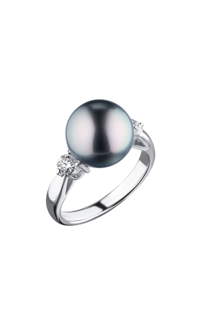 Кольцо Mikimoto Black South Sea Cultured Pearl Classic 11,0 мм (37998)