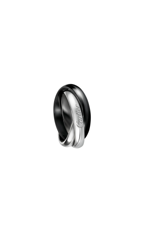 Кольцо Cartier Trinity White Gold Black Ceramic Ring B4095600 (36250) №2