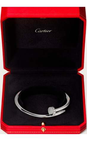 Браслет Cartier Juste In Clou White Gold Diamonds CRB6048717 (36636) №3