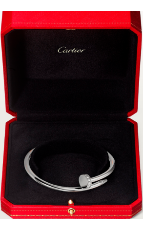 Браслет Cartier Juste In Clou White Gold Diamonds CRB6048716 (36636) №3