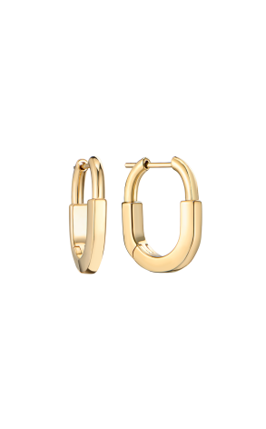 Серьги Tiffany & Co Lock Small Size Yellow Gold 74366198 (43756)