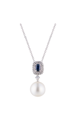 Подвеска UTOPIA Gallery Collection Diamonds & Pearl & Blue Sapphire YGP6BBZSS (40471)