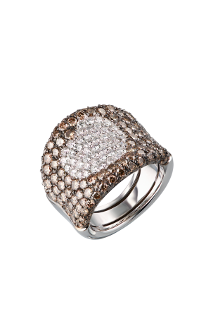 Кольцо Pasquale Bruni Brown & White Diamonds Heart (37047)