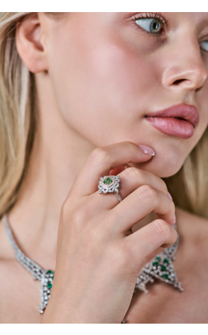 Кольцо RalfDiamonds Трансформер 1,02 ct Fancy Brownish Greenish Yellow/SI1 & White Multishape Cut Diamonds (40721) №4