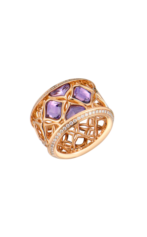Кольцо Chopard Imperiale Lace Rose Gold & Amethyst & Diamonds 829564-5010 (41839)