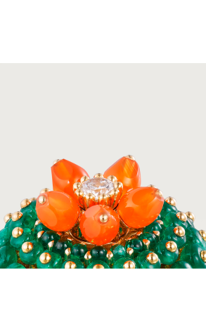 Кольцо Cartier Cactus de Emerald Beads, 1 Diamond H4323300 (42181) №4