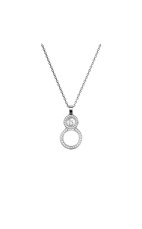 Подвеска Chopard Happy Diamonds 8 White Gold & Diamonds 799209-1003 (40312)