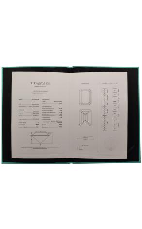 Кольцо Tiffany & Co Emerald Cut 1.09 ct F/VVS2 in Platinum (37710) №2