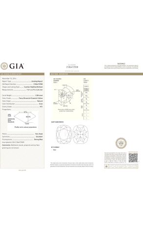 Кольцо GIA 2,08 ct Fancy Brownish Greenish Yellow/VS1 (38908) №2