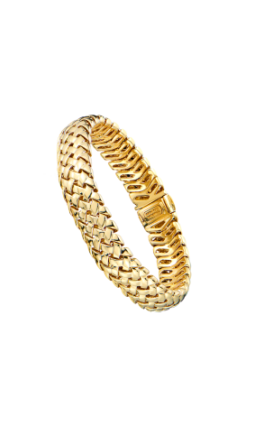 Браслет Tiffany & Co Vintage Vannerie Basket Weave Yellow Gold (42325)