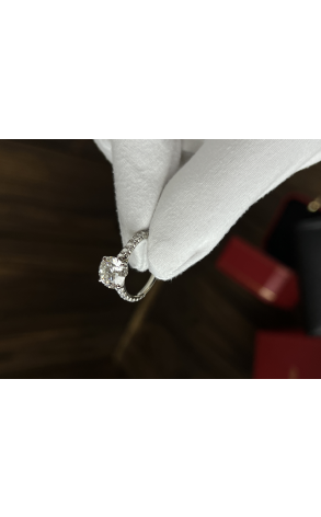 Кольцо Cartier 2,26 ct F/VVS1 1895 solitaire platinum N4163900 (37938) №4