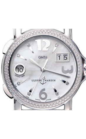 Часы Ulysse Nardin San Marco Lady GMT Diamond MOP Dial 223-22 (36620) №2