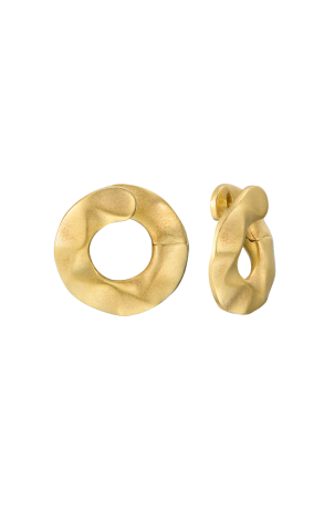 Серьги Pomellato Yellow Gold Curved Oval Hoop with Hinges (43192)