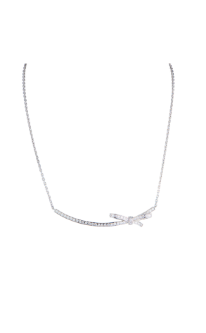 Колье Chanel Ruban Short Necklace White Gold Diamonds J12819 (42441)