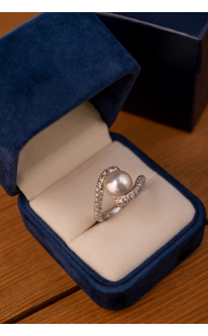 Кольцо Mikimoto Desmos White Gold Diamonds Ring PRE 482 NDW (29509) №2