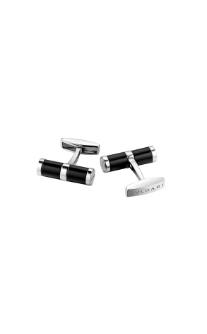 Запонки Bvlgari White Gold & Onyx (37706)