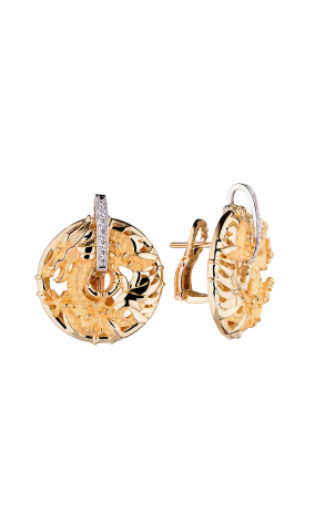 Серьги Carrera y Carrera Círculos de Fuego Shanghai Yellow Gold DA10423 030101 (36356)