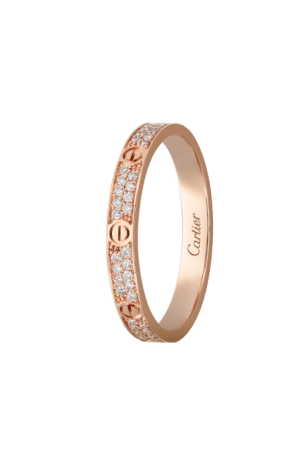Кольцо Cartier Love Small Model Rose Gold Diamonds B4218100 (36891) №2