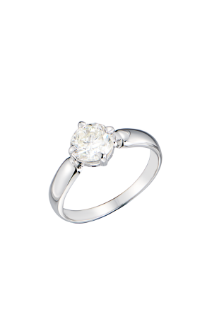 Кольцо  1,22 ct K/I2 Round Cut Diamond & White Gold (42216)