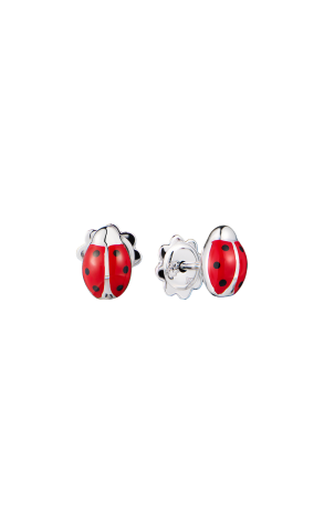 Пусеты Aaron Basha Ladybug Studs (42112)