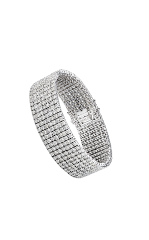 Браслет  40,0 ct G-H/VS-SI Round Cut Diamonds & White Gold (40715)