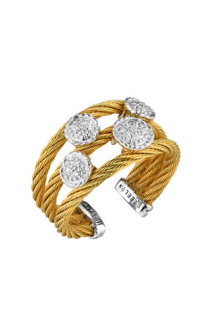 Кольцо Philippe Charriol Twisted Cable Yellow Gold & Diamonds (37246)