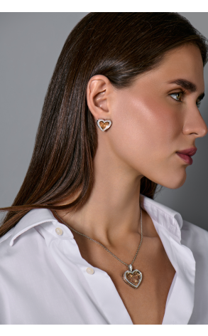 Подвеска  White & Yellow Gold & Diamonds Heart (43304) №3