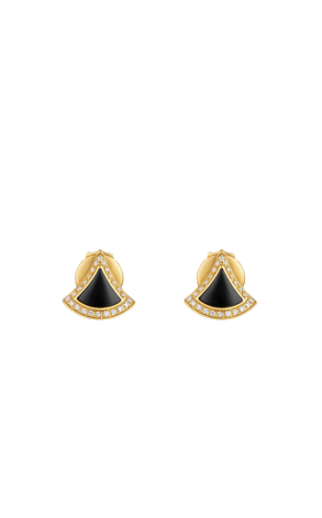 Серьги Bvlgari Divas' Dream Stud Black Onyx & Pavé Diamonds 361839 (42966)