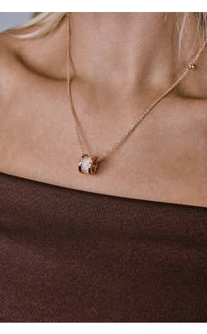 Подвеска Bvlgari B.Zero1 Rose Gold & Diamonds 348035 (40893) №3