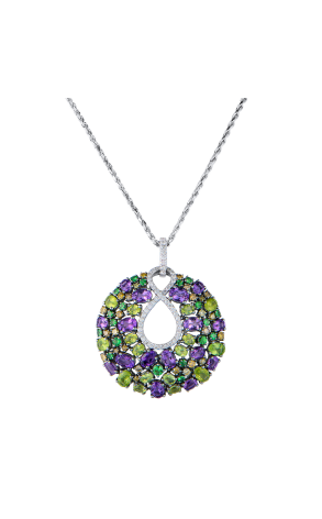 Подвеска  Multigemstone White Gold (43394)