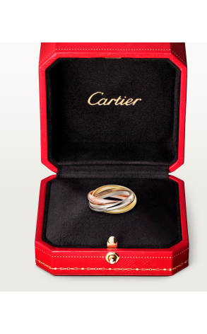 Кольцо Cartier Trinity Medium model 5 diamonds CRB4236456 (38228) №2