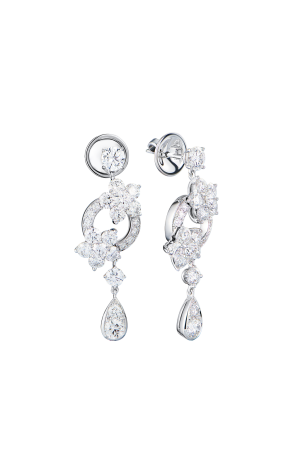Серьги GRAFF ROSETTE White Gold & Diamond RGE762 (43092)