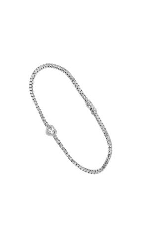 Браслет  1,77 ct Round & Heart Cut Diamonds & White Gold (39977)
