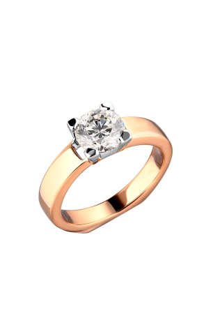Кольцо  Round Diamond 1,10 ct K/SI1 MGC-Lab (37318)
