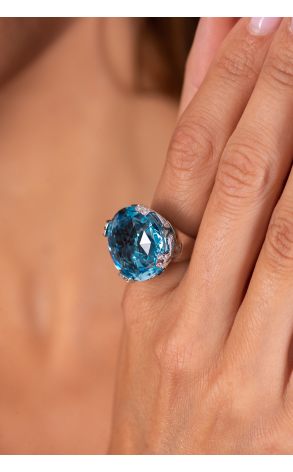 Кольцо Bvlgari Parentesi Cocktail Blue Topaz Ring (35797) №2