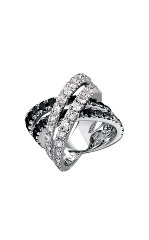 Кольцо  Black & White 5.36 ct Diamonds White Gold (40925)