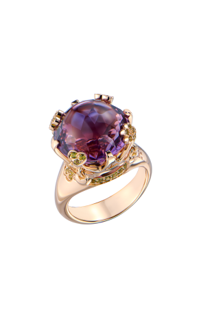 Кольцо Pasquale Bruni Sissi Amethyst & Сhrysolite Rose Gold (42306)