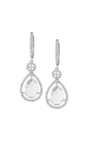 Серьги RalfDiamonds Natural Topaz 6.70 ct & Natural Diamond 0.55 ct RDE (37811)