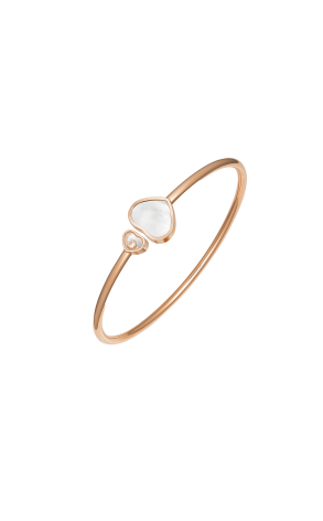 Браслет Chopard Happy Hearts Rose Gold Mother-of-Pearl Diamond Bangle 857482 (42668)