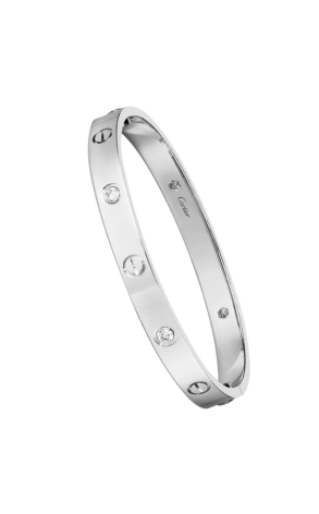 Браслет Cartier Love 4 Diamond White Gold CRB6070117 (37220)