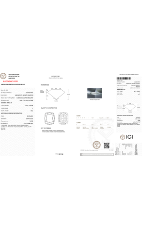 Кольцо  20,11 ct F/VS2 Round Cut (Lab Grown) (43723) №2