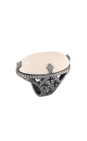Кольцо Loree Rodkin Peruvian pink opal & Diamonds (37936)