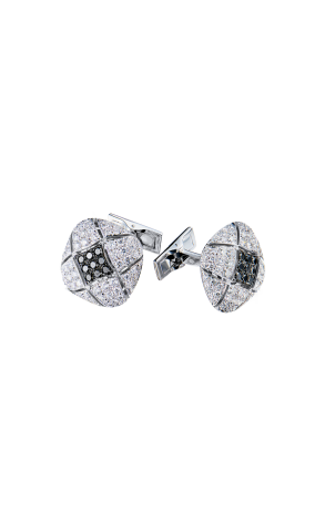 Запонки ZILLI Boutons de manchette in White Gold & Diamonds 605ZIL300 (43465)
