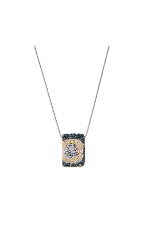 Подвеска  White Gold & White & Black Diamonds (43337)