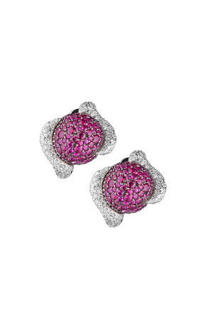 Серьги De grisogono Boule Collection Rubies & Diamonds (41279)