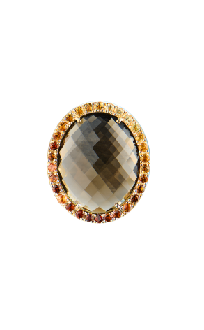 Кольцо TOUS Smoky Quartz Cocktail Yellow Gold (42751) №2