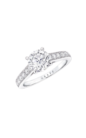 Кольцо GRAFF Flame 0,56 G/VVS1 Round Diamond Engagement Ring RPV01 (43586)