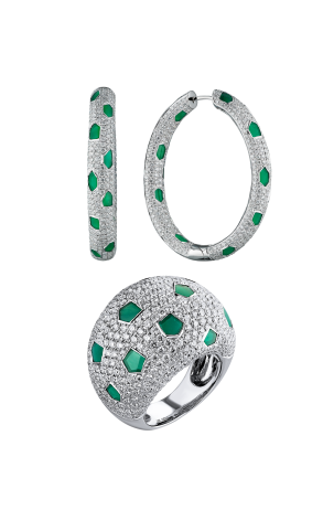 Комплект RalfDiamonds Emeralds 5,65 сt & Round Brilliant 12.95 ct Set (37545)