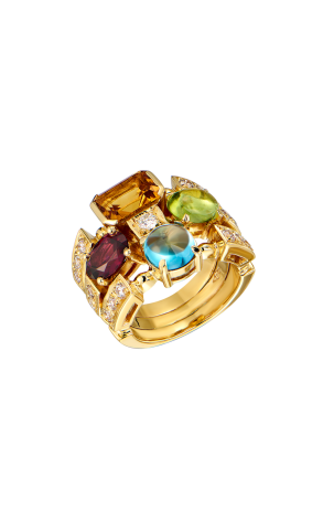 Кольцо  в стиле Bvlgari Allegra Color Collection 3-Band (41896)