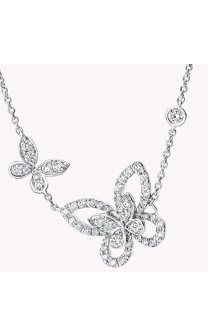 Подвеска  в стиле GRAFF Double Butterfly Silhouette Diamond Pendant RGP745 (42131) №2